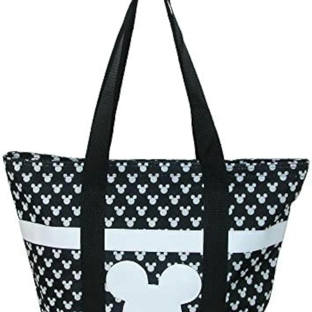 EUC Disney Mickey Mouse Canvas Black and White Tote - Picture 2 of 11